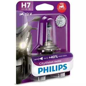 Faros de motocicleta PHILIPS H7 CityVision Moto PX26d bombilla única 12972CTVBW - Imagen 1 de 2
