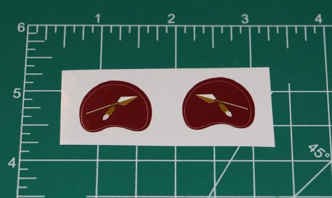 1965 -1969 Washington Redskins Football Gumball Helmet Diecut *DECAL SHEET ONLY* Cover