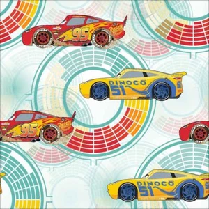 Disney Cars Fabric BTY Licensed Fabric, Need for Speed, 69006-G550715 - Picture 1 of 1