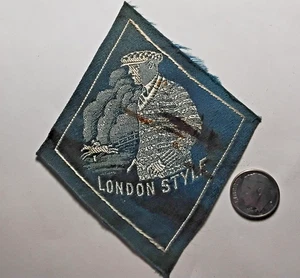 1920's London style Clothing Patch, Embroidered $12.00 - Picture 1 of 3