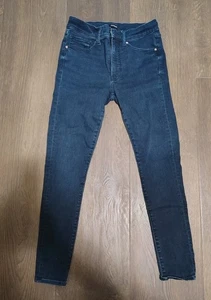 Express Womens Size 4 R Skinny Jeans Blue Denim Midrise - Picture 1 of 9