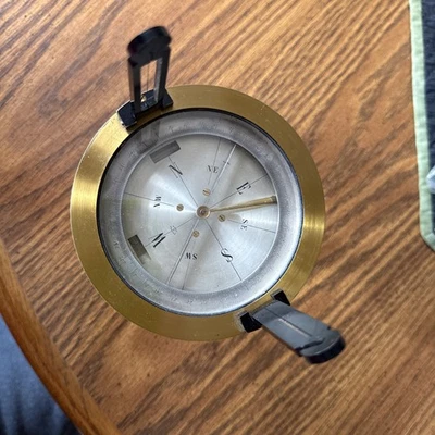 Bússola marinha antiga/Pelorus. Bússola náutica de latão feita na França - Imagem 1 de 4