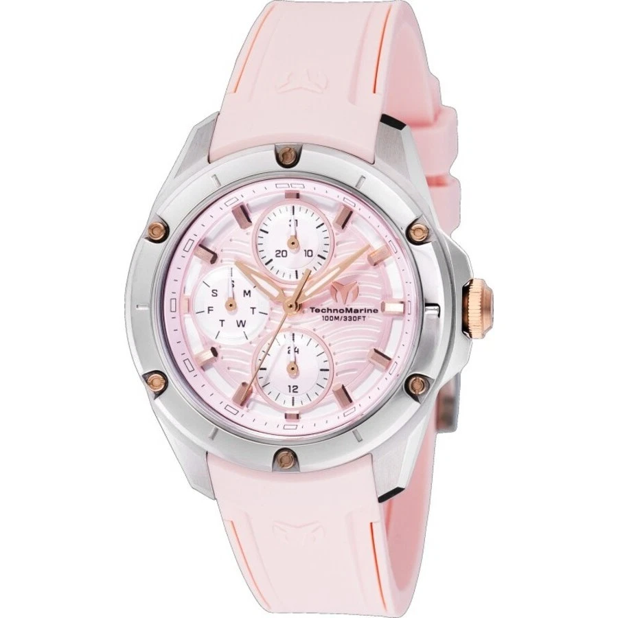TechnoMarine Oceanico Quartz Light Pink Dial Ladies Watch TM-325001 - Image 1 of 1