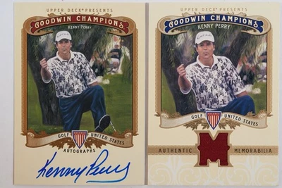 2012 Upper Deck Goodwin Champions Kenny Perry - Golf - Auto & Relic Cards - Pair - Image 1 of 4