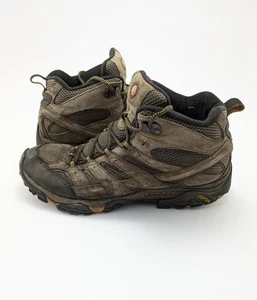 Mens Merrell Mid Ventilator Brown Leather Vibram Hiking Boots J06045 Size 12 - Picture 1 of 9