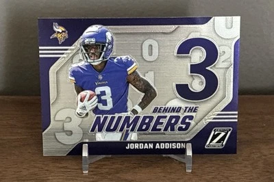2023 Panini Zenith - Behind The Numbers #14 Jordan Addison (RC) - Image 1 of 2