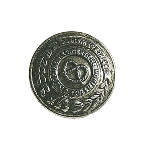 Bouton officier militaire britannique régiment North Staffordshire prince de Galles - Photo 1/6