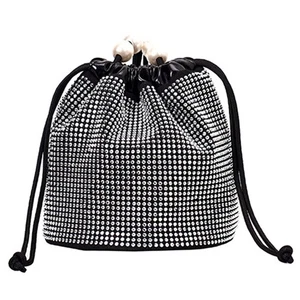 Damen Tasche Böhmischen Stil Kordelzug Eimer Tasche Perle Schulter Tasche H3227 - Picture 1 of 7