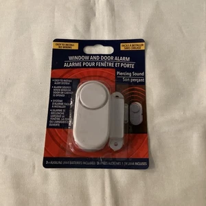 WINDOW & DOOR ALARM PIERCING SOUND EASY TO INSTALL BATTERIES INC. - Picture 1 of 2