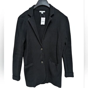 J. Crew Mercantile Black Cardigan Blazer Size Medium - Picture 1 of 10