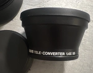 Teleobiettivo convertitore Canon 1.4x 55 vintage con obiettivo custodia originale 📸 - Foto 1 di 9