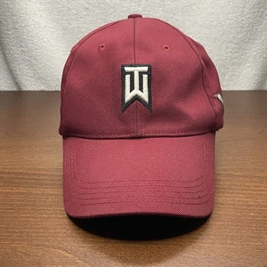 Nike Tiger Woods Hat Cap Collection VR One Golf Flex Fitted Burgundy Mens - Picture 1 of 19