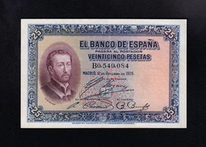 F.C.   25 PESETAS  1926 , SERIE B , EBC . - Bild 1 von 2