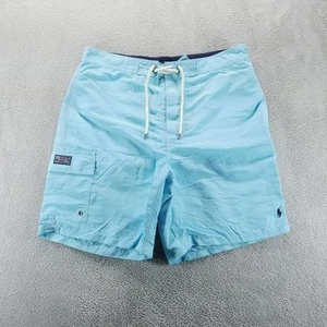 Polo Ralph Lauren Swim Shorts Mens XL Blue 8" Swim Trunks Drawstring Lined - Picture 1 of 11