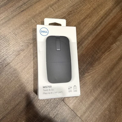 NIB Dell MS700 Twist & Go Bluetooth Travel Computer Wireless Mouse (Black) - Image 1 of 4