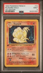 1999 Pokemon French Feunard Holo (Ninetales) 1st Edition PSA 9 12/102 - Bild 1 von 2