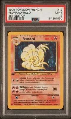 1999 Pokemon French Feunard Holo (Ninetales) 1st Edition PSA 9 12/102 - Image 1 of 2