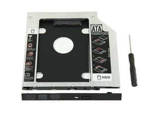 Uniwersalny 9,5 mm SATA na SATA 2. SSD HDD dysk twardy Caddy Adapter Taca Obudowa... - Zdjęcie 1 z 6