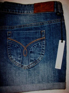 MINI PANTALONES CORTOS DE JEAN BÚFALO DAVID BITTON PENELOPE PARA MUJER TALLA 30 NUEVOS $69 - Imagen 1 de 5