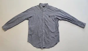Ralph Lauren Classic Fit Men's Shirt Blue Plaid Long Sleeve Size 16 1/2 34/35 - Picture 1 of 8