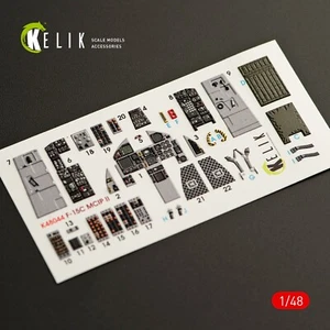 KeliK K48044 Escala 1:48 F-15C MSIP II Eagle Interior Calcomanías 3D para Kit Modelo GWH - Imagen 1 de 12
