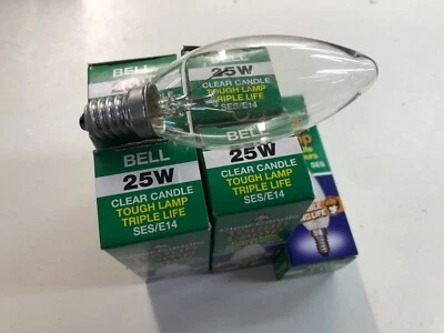 5x 25w Light Bulb SES Small Edison Screw Lamps Candle Clear Old Style E14 BELL - Image 1 of 4