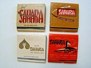Vintage (4) Sahara Hotel & Casino Tonga Room Matchbooks Las Vegas NV Unused - Bild 1 von 5