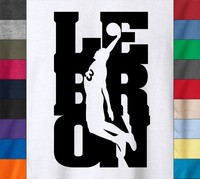 LEBRON JAMES T-Shirt Los Angeles LA California Cali King - Ringspun Cotton Tee