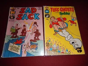 2 Harvey 15 Cent Comics 1969 : SAD SACK #210 & Tuff Ghoasts staring Spooky - Picture 1 of 2