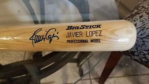 JAVIER LOPEZ_MLB SPIELER_SIGNIERTER HANDSIGNIERTER BASEBALLSCHLÄGER - Bild 1 von 4