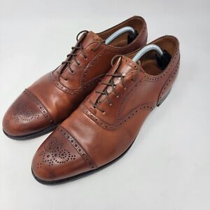 Edward Green Men's Cap Toe Oxfords Dress Shoes Brown Size 12 D Made In England