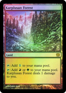 Magic The Gathering MTG KARPLUSAN FOREST FOIL 9th Edition NM Near Mint - Picture 1 of 1