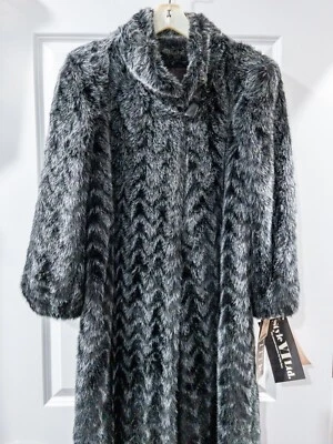NEW Vintage 1970s Womens Faux Fur Coat Style VI Ltd Size 8 - Image 1 of 4