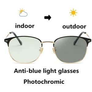 Blaulicht blockierende photochrome Computer Gaming Brille Herren Damen Brille - Bild 1 von 8