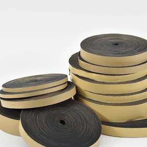 Black Single Sided Adhesive Foam Tape Closed Cell Draught Excluder Door / Window - Picture 1 of 13