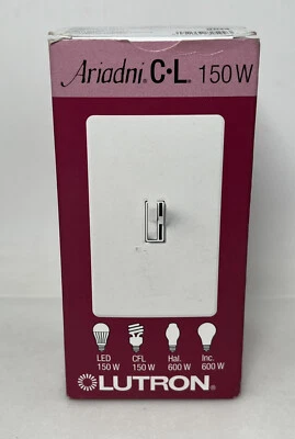 NUEVO INTERRUPTOR ATENUADOR LUTRON AYCL 153P ARIADNI C L LED CFL HAL 3 VÍAS luz Almendra Foto 1 de 2
