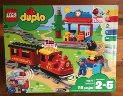 Lego Duplo 10874 Steam Train Remote Control Building Blocks Building Set 59 Pcs - Image 1 of 4