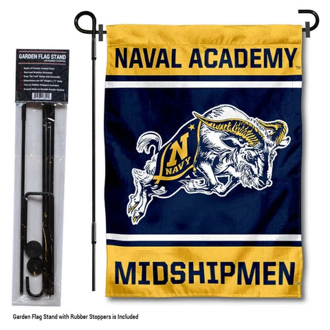 US Navy Midshipmen Garden Flag and Yard Stand Cover