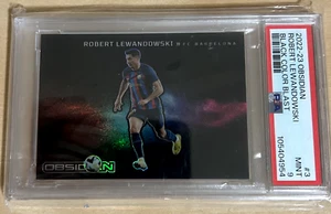 2022-23 Panini Obsidian Robert Lewandowski Black Color Blast Case Hit SSP PSA 9 - Bild 1 von 2