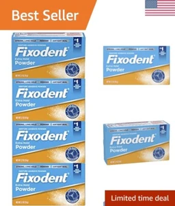 4-Pack Extra Hold Denture Powder Adhesive - Easy Application for Secure Fit - Picture 1 of 14