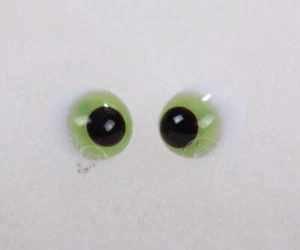 1 Paar Schielaugen, grün, 6 mm - Bild 1 von 3