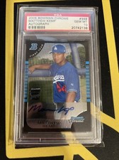 Matt Kemp 2005 Bowman Chrome CERTIFIED AUTOGRAPH ISSUE RC PSA 10 Dodgers Rookie