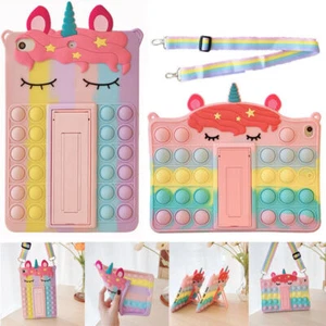 For iPad 5 6 7 8 9th Gen Air 3 4 Mini Pro 11 Unicorn Kids Shockproof Case Cover - Picture 1 of 42