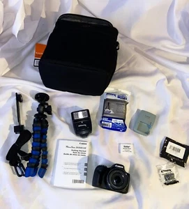 Canon PowerShot SX540 HS Digital Point and Shoot 20MP Camera w/ Battery & Equip - Picture 1 of 23