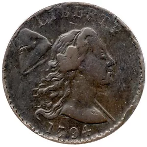 1794 S-26 R-2 ANACS VF 25 Details Liberty Cap Large Cent Coin 1c - Picture 1 of 3