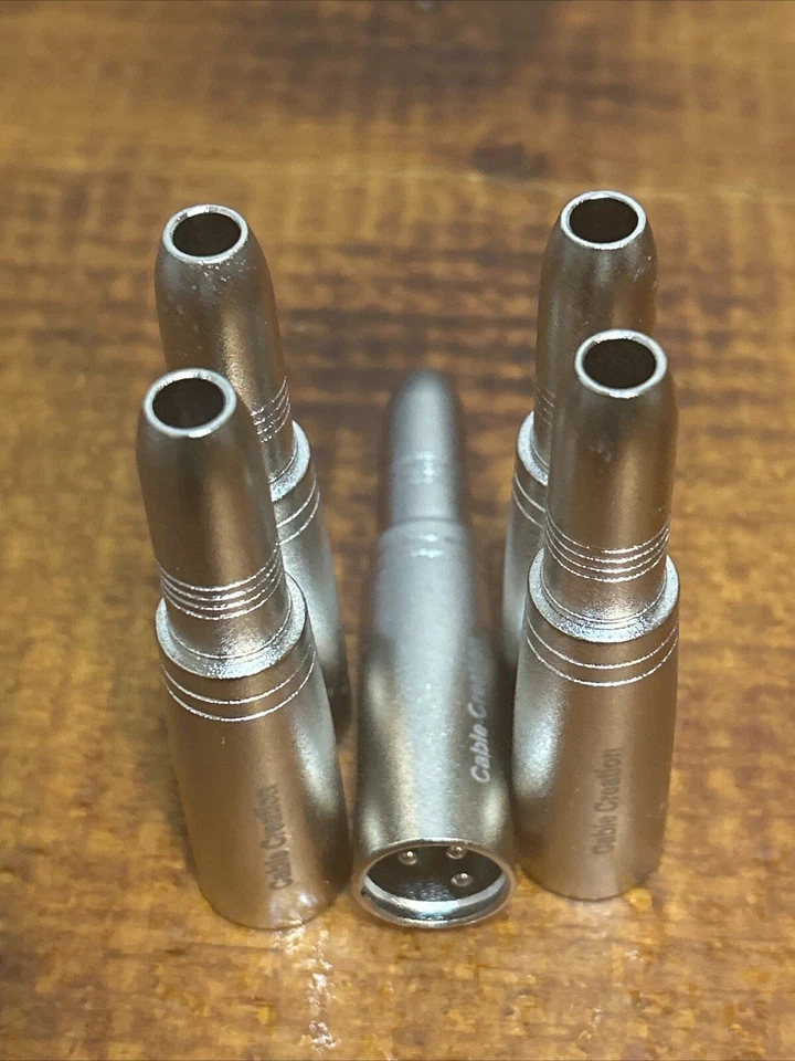 CableCreation XLR 3 Pin Male to 6.35 mm (1/4 in) Jack Female Audio Adapter -... - Image 1 of 1