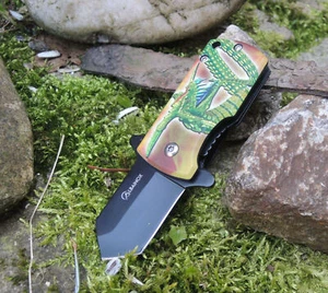 Albainox 3D Series MINI DRAGON Messer Mini Taschenmesser 3D Print Geldclip 18618