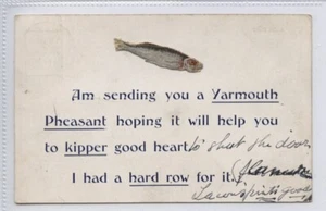 (KLj7110) Am Sending You A YARMOUTH Pheasant, Norfolk 1907 - Imagen 1 de 4