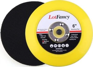 LotFancy 6 Inch Hook And Loop Backing Plates, Pack Of 2- DA Air Random Orbital - Picture 1 of 12