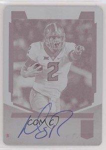 2018 Donruss Elite Printing Plate Magenta 1/1 Mason Rudolph Rookie Auto RC uk2